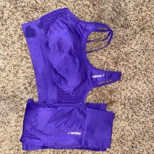 Gymshark indigo energy seamless set